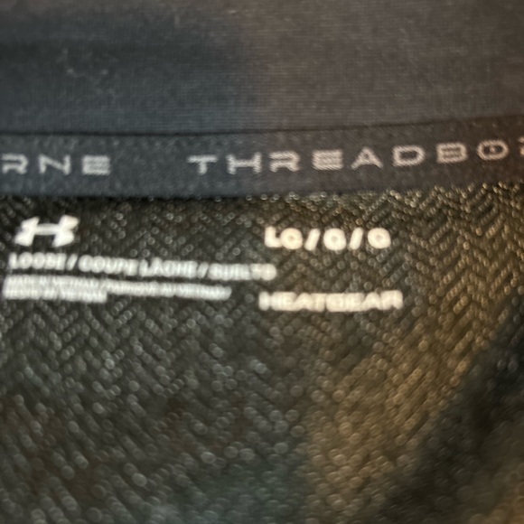 Under Armour Mens Heather Gray Quarter Zip Pullover - Picture 6 of 7